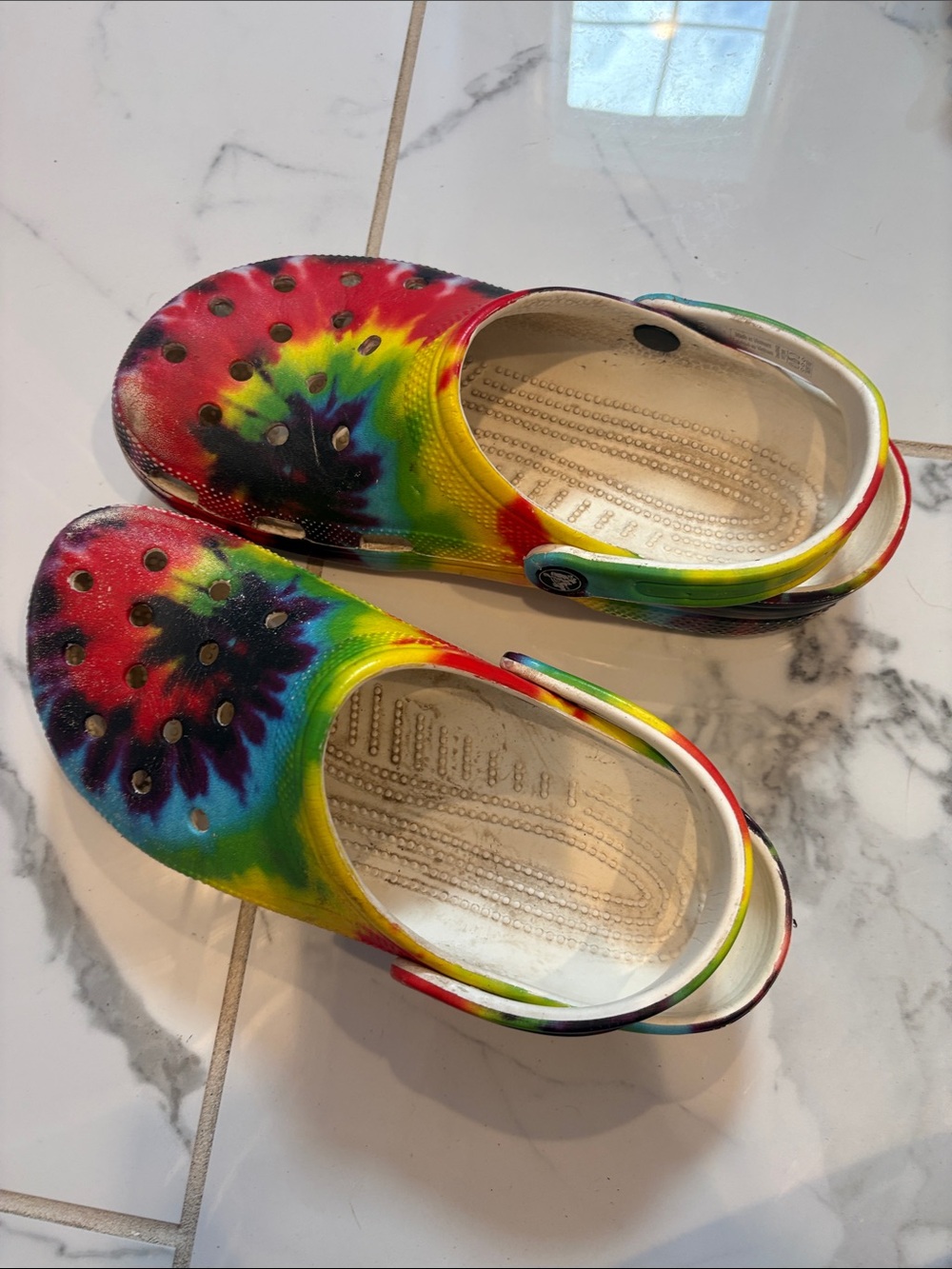 Women’s/mens/Kids Tie-Dye Clog Shoes - Rainbow